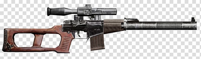 Rifle S.T.A.L.K.E.R.: Shadow of Chernobyl S.T.A.L.K.E.R.: Call of Pripyat VSS Vintorez Weapon, weapon transparent background PNG clipart