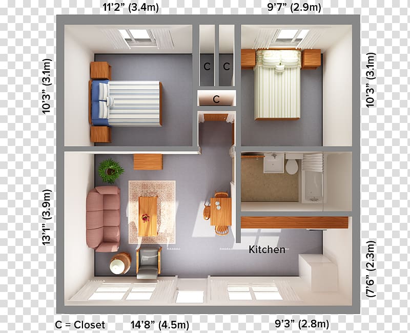 Floor plan Aggie Village Family Apartments House Studio apartment, house transparent background PNG clipart