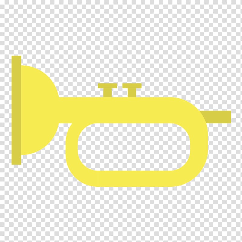 Euclidean Icon, Creative golden trumpet transparent background PNG clipart