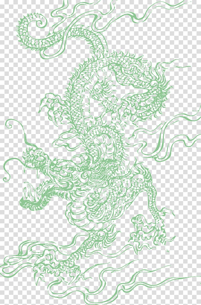 China Chinese dragon National symbol, China transparent background PNG clipart