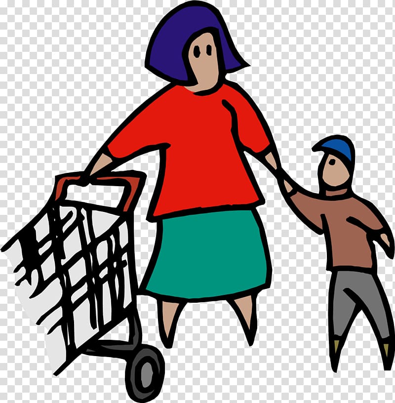 Child Mother , Mother \'s Day Parents Shopping 1 transparent background PNG clipart