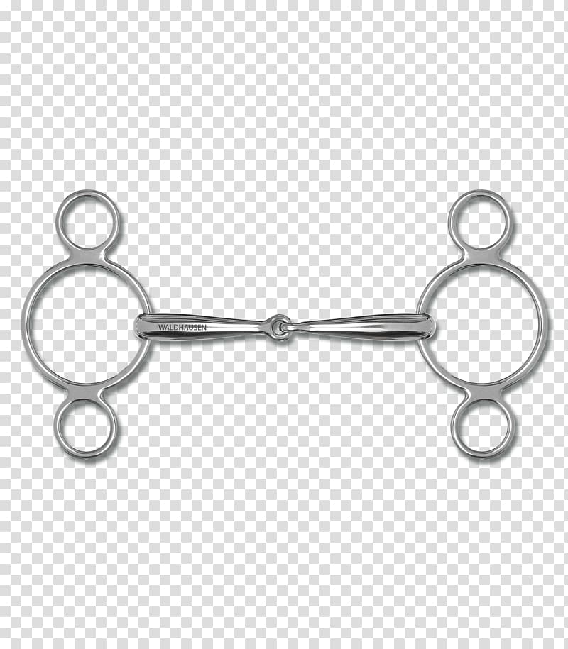 Horse Gag bit Snaffle bit Bit guard, interlocking rings transparent background PNG clipart