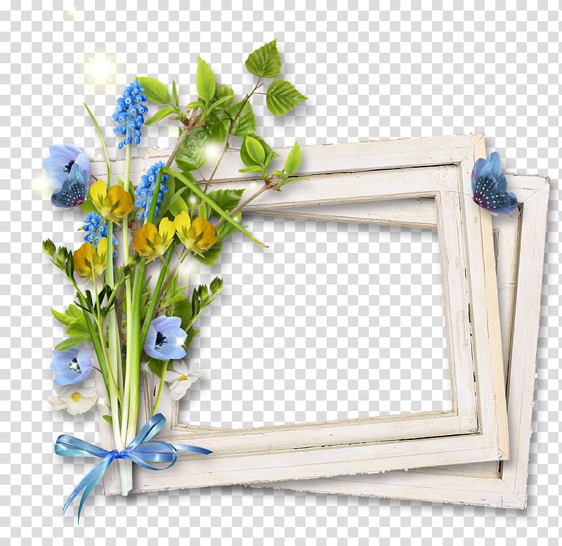 Floral design Frames Flower bouquet, spring frame transparent background PNG clipart