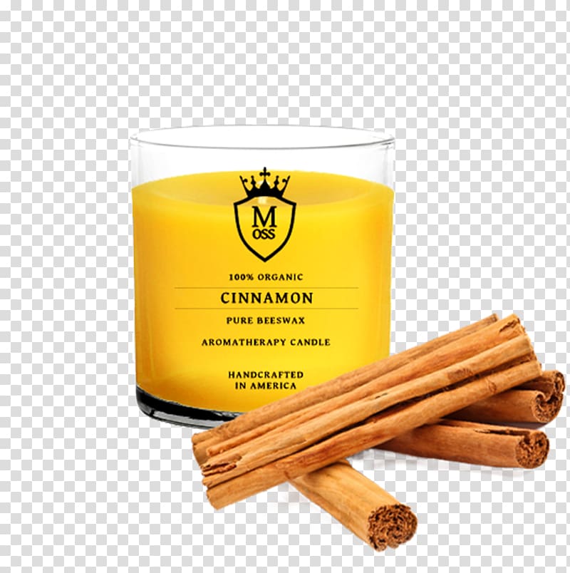 Beeswax Candle Paraffin wax Aromatherapy, Cinnamon transparent background PNG clipart