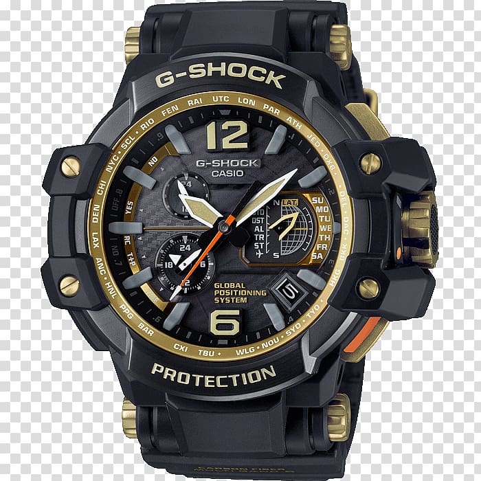Master of G G-Shock Watch Casio GPW-1000GB-1AER, transparent background PNG clipart
