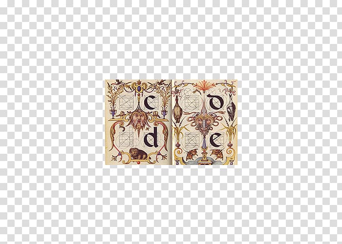 Rectangle Place Mats Frames Illuminated manuscript Alphabet, Early Modern English transparent background PNG clipart