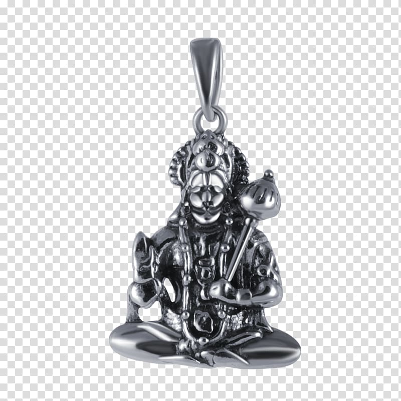 Locket Silver Body Jewellery Figurine, indian gods transparent background PNG clipart