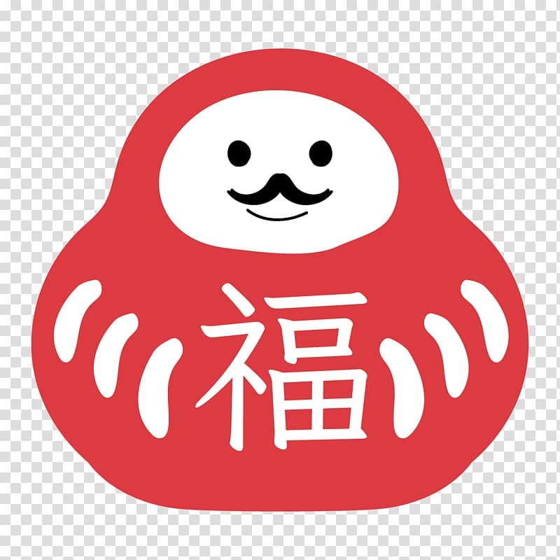 杉村包装資材（株） Japanese New Year 厌胜物 , daruma transparent background PNG clipart