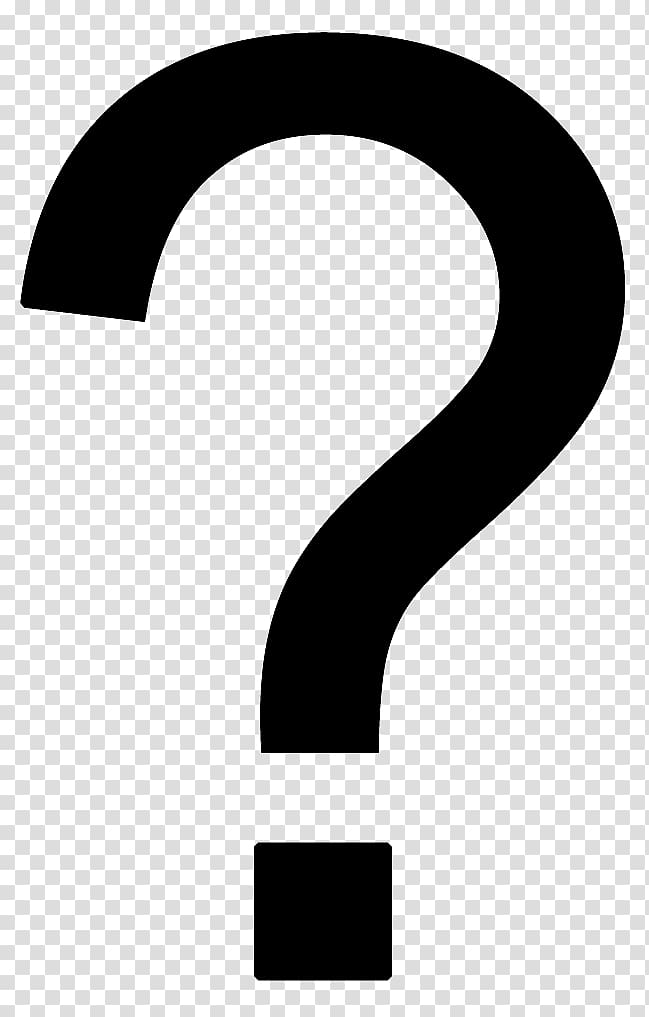 question marks clipart black and white