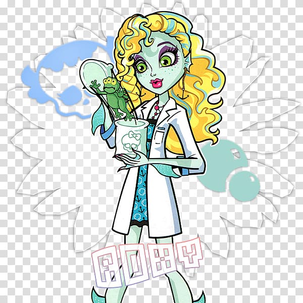 Frankie Stein Lagoona Blue Monster High: Ghoul Spirit Cleo DeNile, doll transparent background PNG clipart