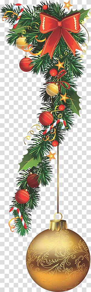 Christmas Garland, christmas transparent background PNG clipart