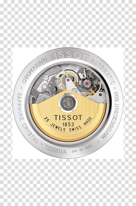 Chronograph Tissot Couturier Automatic Watch Valjoux, measure thai transparent background PNG clipart