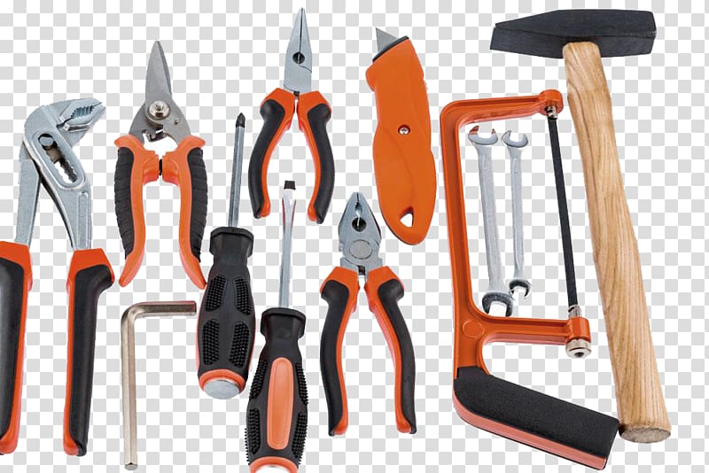 Hand tool Screwdriver Pliers Hammer, Creative Hardware Tools transparent background PNG clipart