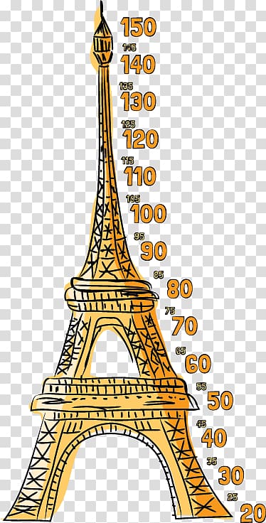 Eiffel Tower Empire State Building Sticker Wall decal, tour eiffel transparent background PNG clipart