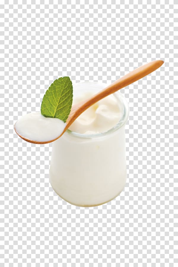 Crème fraîche Yoghurt Milk Food Spoon, nutritious food transparent background PNG clipart