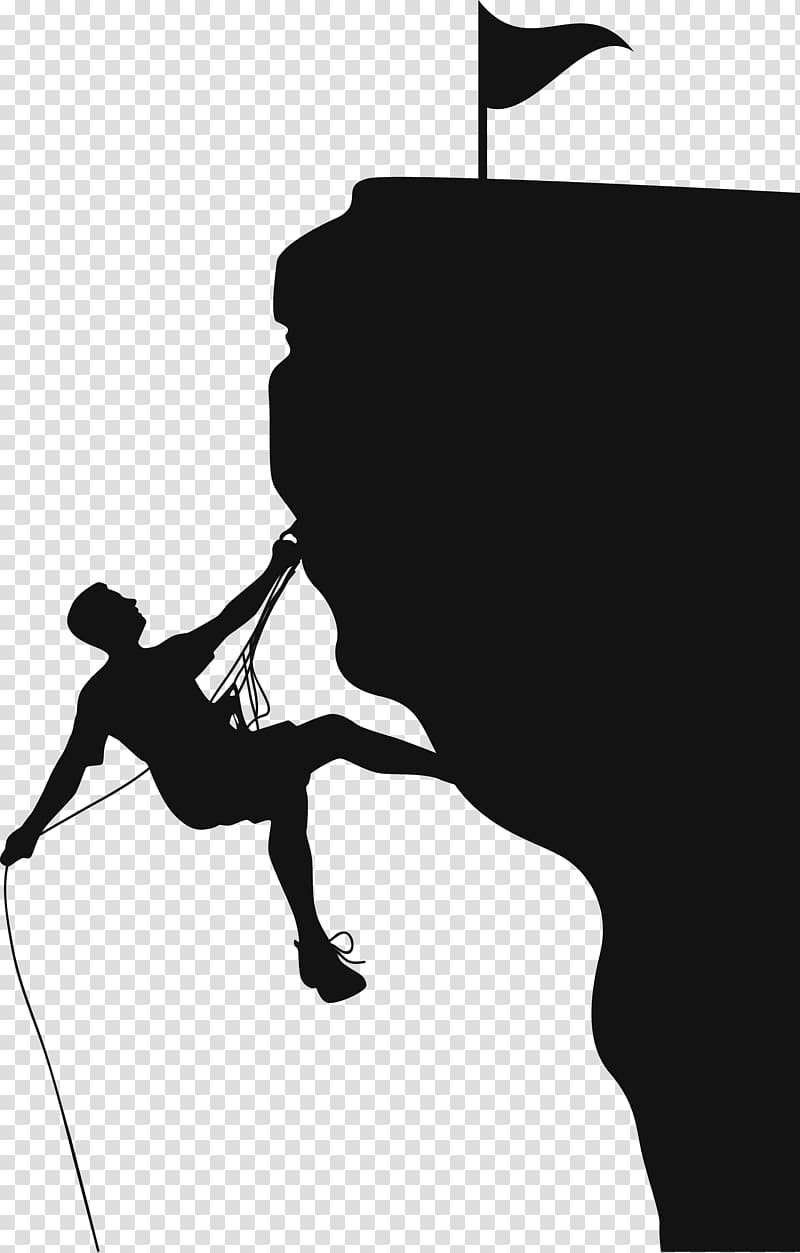 man climbing on cliff illustration, Shawangunk Ridge Rock climbing Mountaineering, rock climbing transparent background PNG clipart