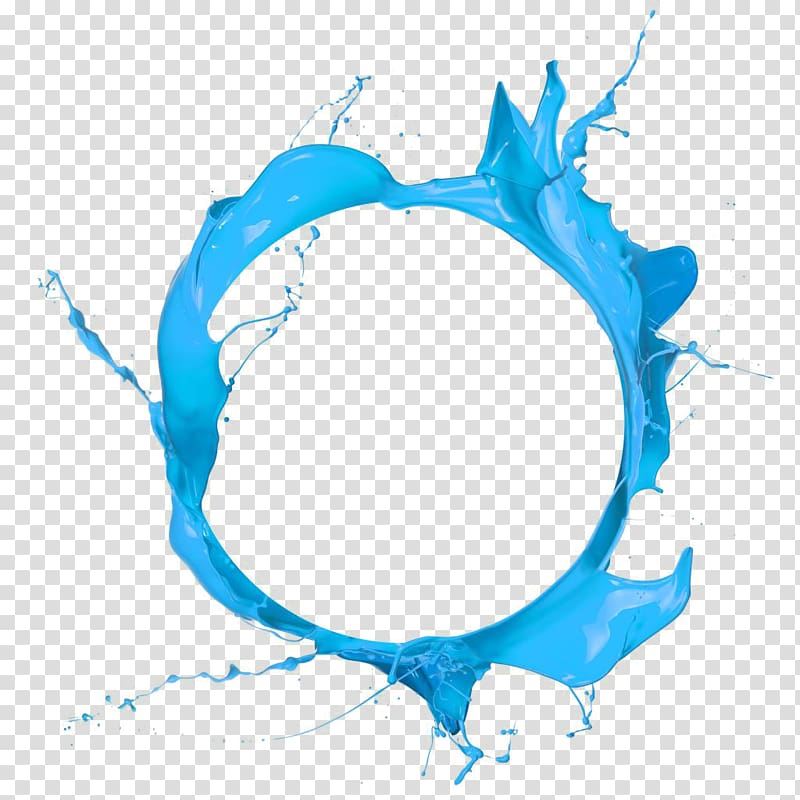 blue ink circle transparent background PNG clipart