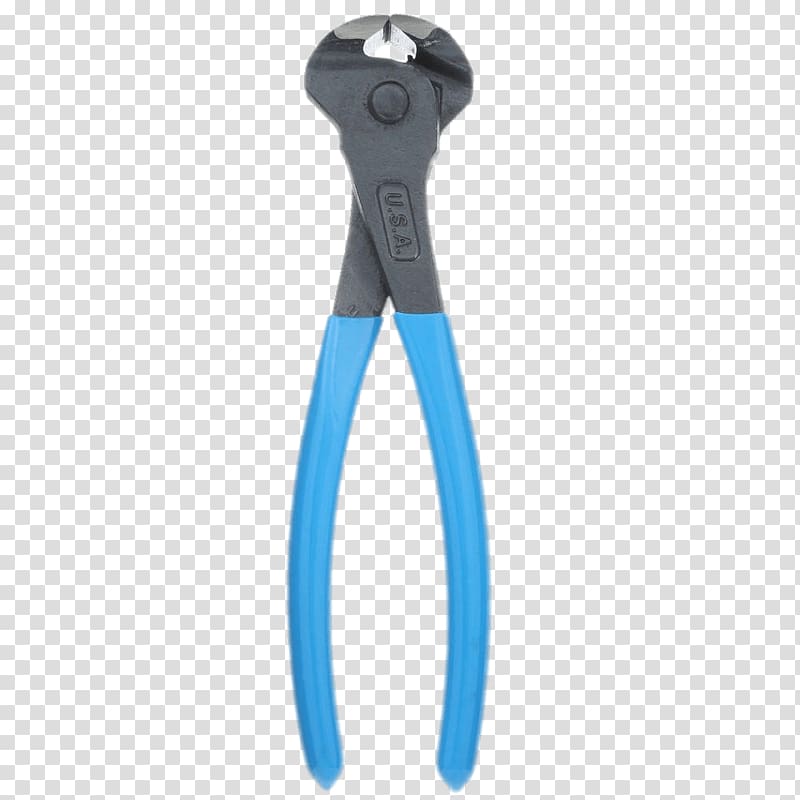 blue and gray pliers, Pliers With End Cutter transparent background PNG clipart