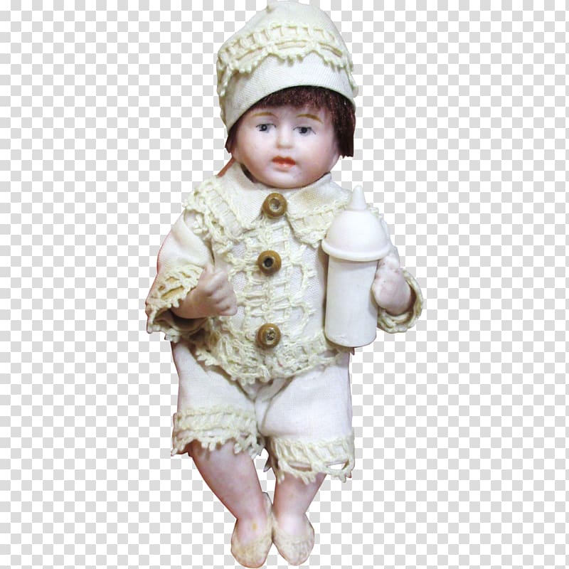 Dollhouse Infant Toddler Bisque porcelain, baby doll transparent background PNG clipart