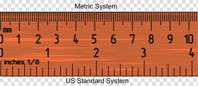 Ruler Inch Metric system Measurement Millimeter, height scale transparent background PNG clipart