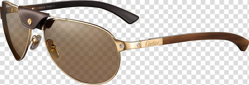 gray sunglasses, Cartier Sunglasses transparent background PNG clipart