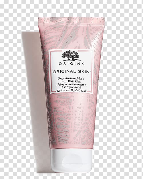 Lotion Origins Original Skin Retexturizing Mask with Rose Clay Skin care Cosmetics, rose skin transparent background PNG clipart