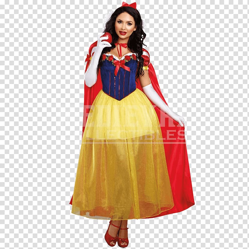 Costume party Snow White Woman Halloween costume, happily ever after transparent background PNG clipart