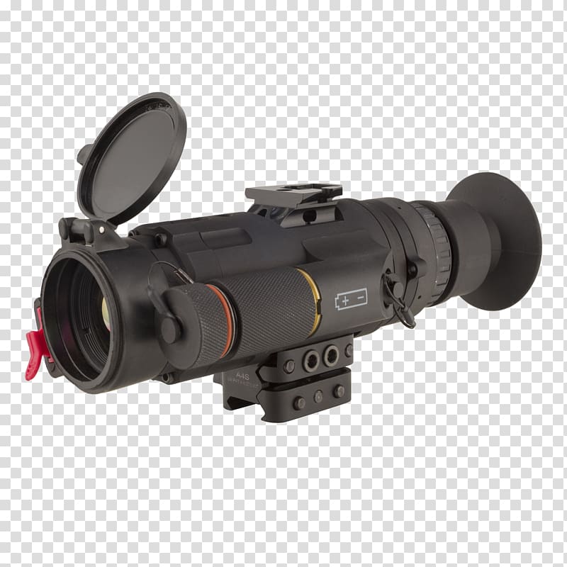 Trijicon Telescopic sight Thermal weapon sight Picatinny rail, Binoculars transparent background PNG clipart