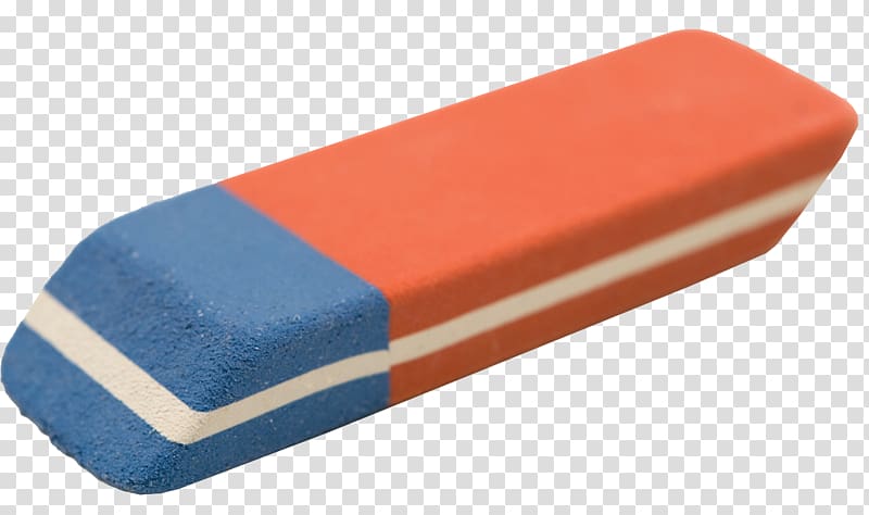 orange and gray eraser, Eraser Stationery Natural rubber, An eraser transparent background PNG clipart