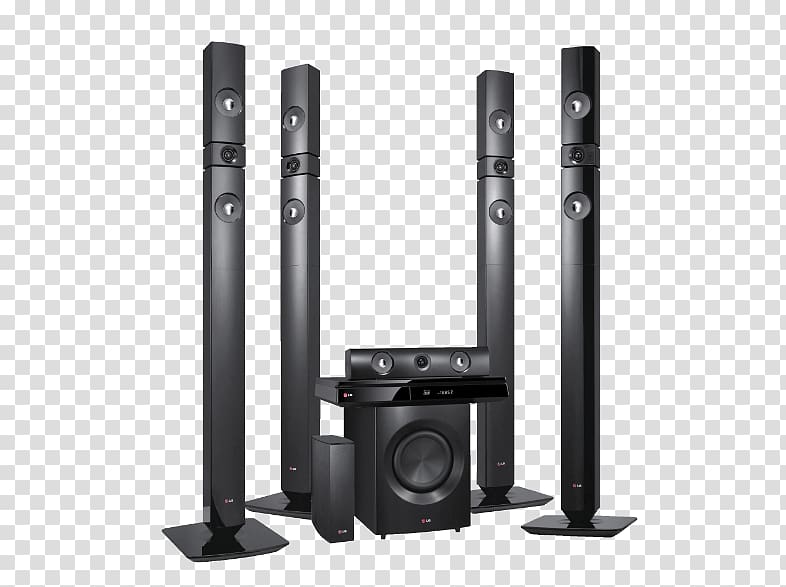 Blu-ray disc Home Theater Systems 5.1 surround sound 3D film Smart TV, home theater transparent background PNG clipart
