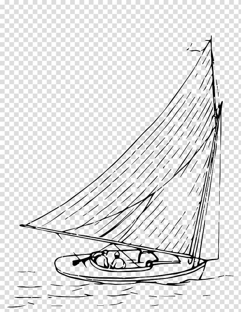 Sail Boat Yawl Drawing Scow, sail transparent background PNG clipart