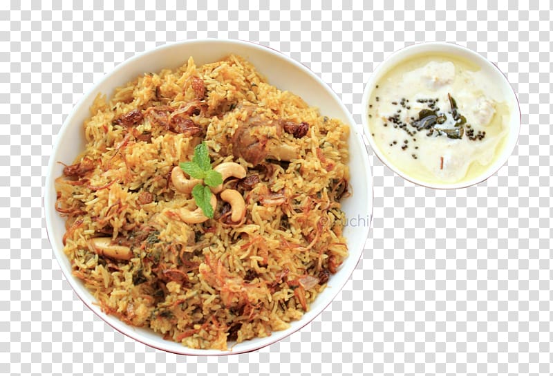 Hyderabadi biryani Indian cuisine Pilaf Mutton pulao, biryani transparent background PNG clipart