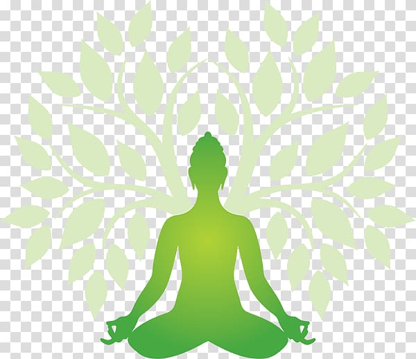 yellow and green meditation and tree art, Ashtanga vinyasa yoga Hatha yoga Kundalini yoga, Yoga transparent background PNG clipart