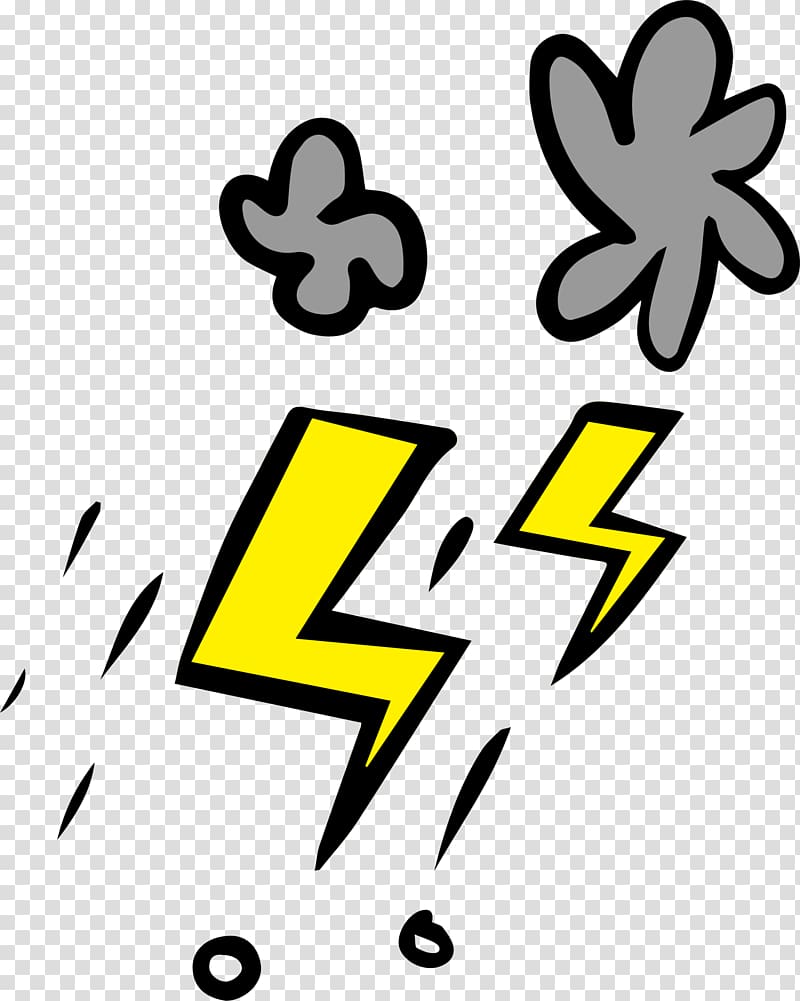 Lightning Cartoon Cloud , Cloud cartoon lightning transparent background PNG clipart