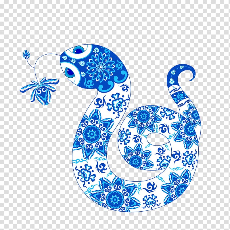 Rat Zi wei dou shu Metall-Schlange Holz-Schlange Quxfd Tu1ef5, Blue snake pattern transparent background PNG clipart