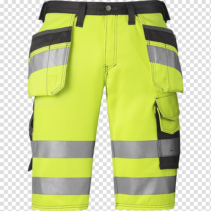 High-visibility clothing Workwear Pants Shorts Pocket, snickers transparent background PNG clipart