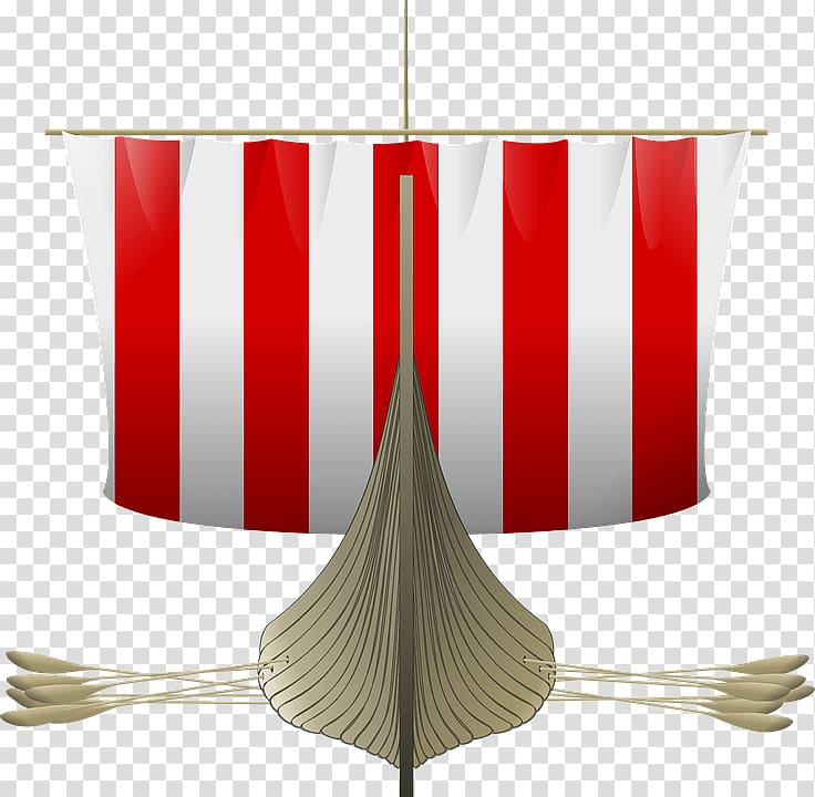 red, white, and brown boat , Viking Boat Front transparent background PNG clipart