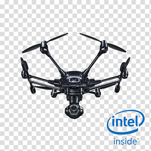 Yuneec International Typhoon H Intel RealSense Unmanned aerial vehicle Camera, drones transparent background PNG clipart