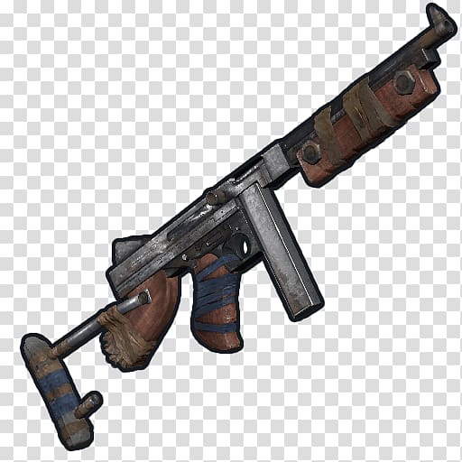 Rust Thompson submachine gun Weapon, weapon transparent background PNG clipart