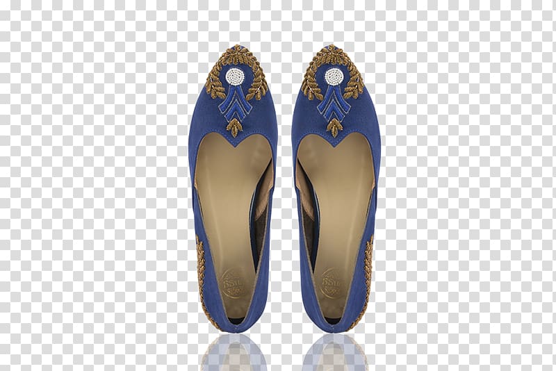 Slipper Shoe Zardozi Blue Embroidery, Designer Shoes for Women transparent background PNG clipart