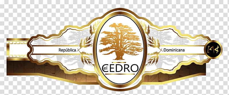 Cedar Cigars Cigar band Product Logo, transparent background PNG clipart