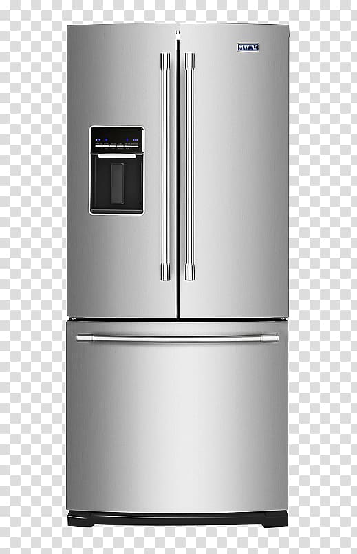 Refrigerator Maytag MFW2055FR Home appliance Major appliance, refrigerator transparent background PNG clipart