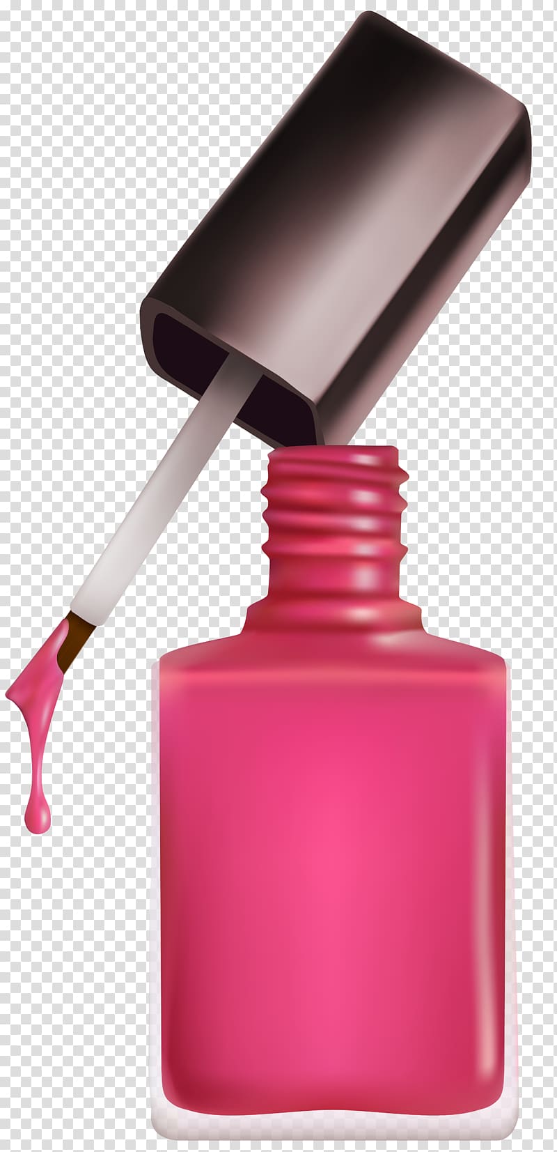 Pink nail polish illustration, Nail polish Nail art , Open Pink Nail ...