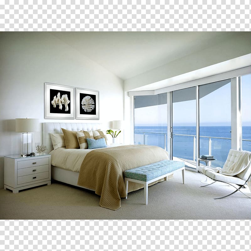 Beach house Bedroom Interior Design Services, coral collection transparent background PNG clipart