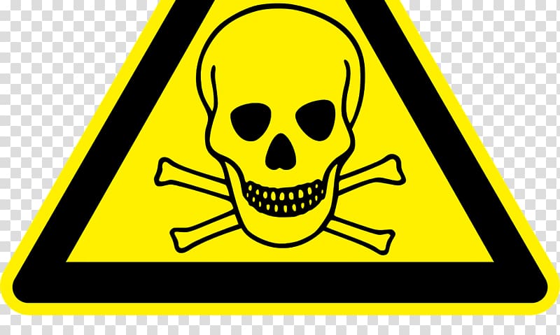 Hazard symbol Toxicity Hazardous waste , symbol transparent background PNG clipart