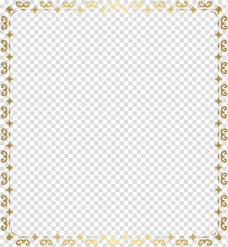 gold-colored frame, , Border Deco Frame transparent background PNG clipart
