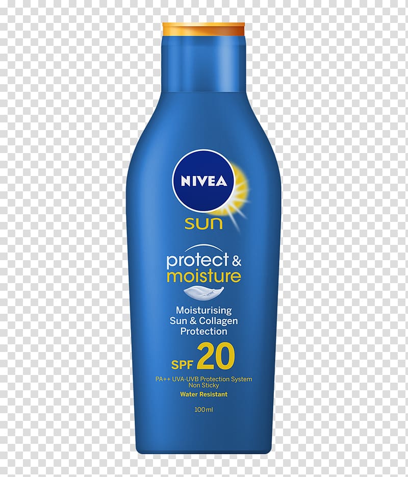 Sunscreen Lotion Sun tanning Beiersdorf NIVEA Sun, sun protection transparent background PNG clipart