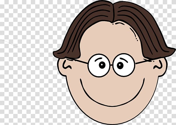 Open graphics Smiley Face, cartoon boy with glasses transparent background PNG clipart