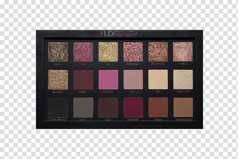 Huda Beauty Rose Gold Textured Shadows Palette Huda Beauty Obsessions Palette Eye Shadow Huda Beauty Desert Dusk Eyeshadow Palette Cosmetics, others transparent background PNG clipart