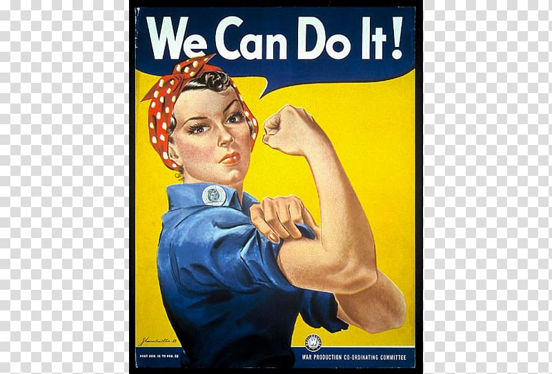We Can Do It! Second World War Rosie the Riveter Poster, Rosie The Riveter transparent background PNG clipart